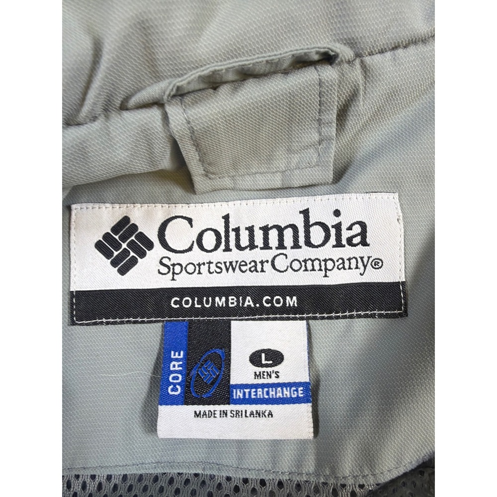 VNTG Y2K Columbia Sportswear Core Interchange Jacket Mens Large Black Grey Shell - Picture 3 of 9